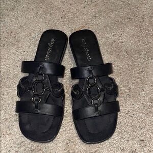 Black Women's decorative design Sandals